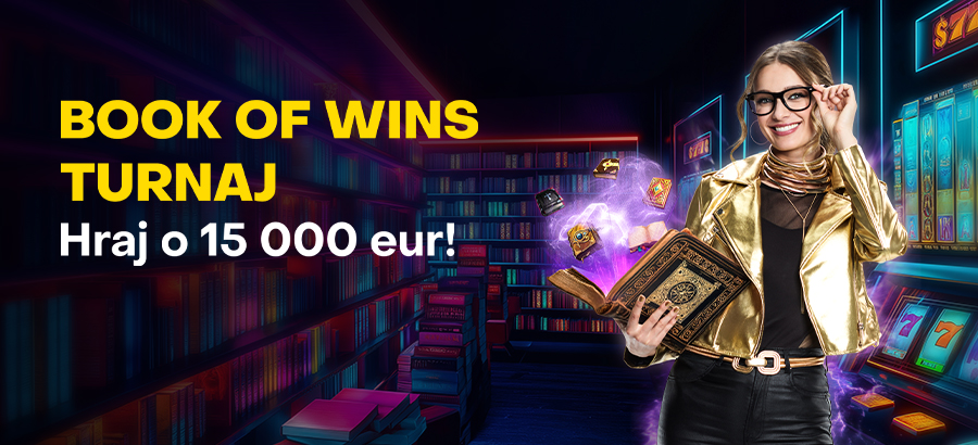 Napíš svoj príbeh výhier v turnaji Book of Wins o 15 000 eur!